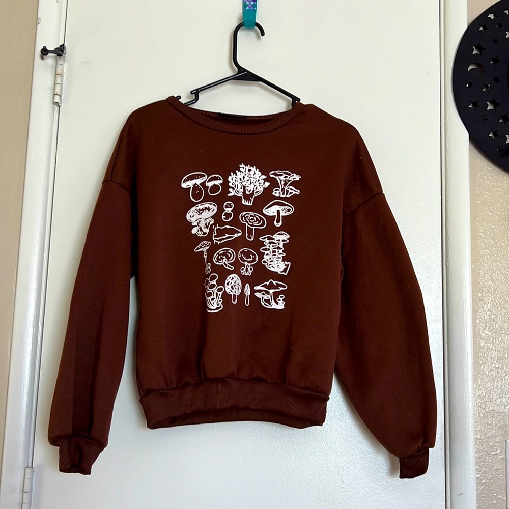 SHEIN mushroom sweater